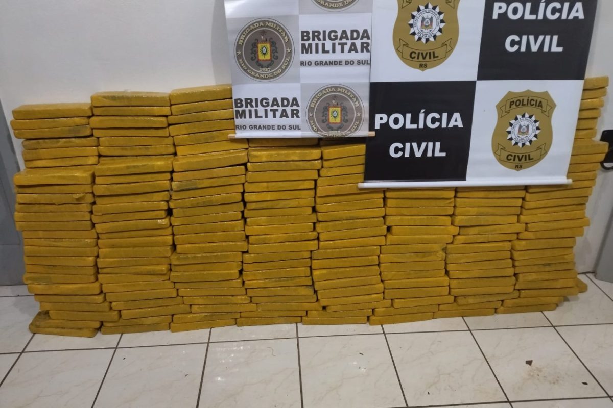 Brigada Militar apreende grande quantidade de maconha em Crissiumal