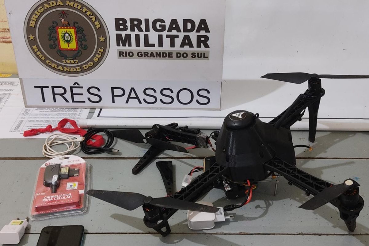 Brigada Militar e Agentes da SUSEPE apreendem drone em Três Passos
