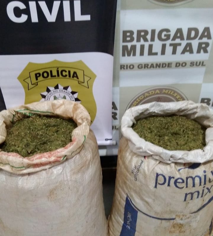 Homem é preso com mais de 20 kg de droga no interior de Tiradentes do Sul