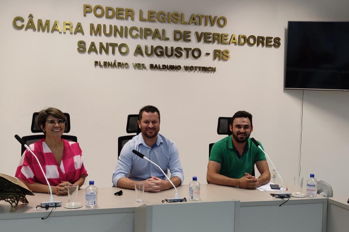 Eleita a nova diretoria da Câmara de Vereadores de Santo Augusto