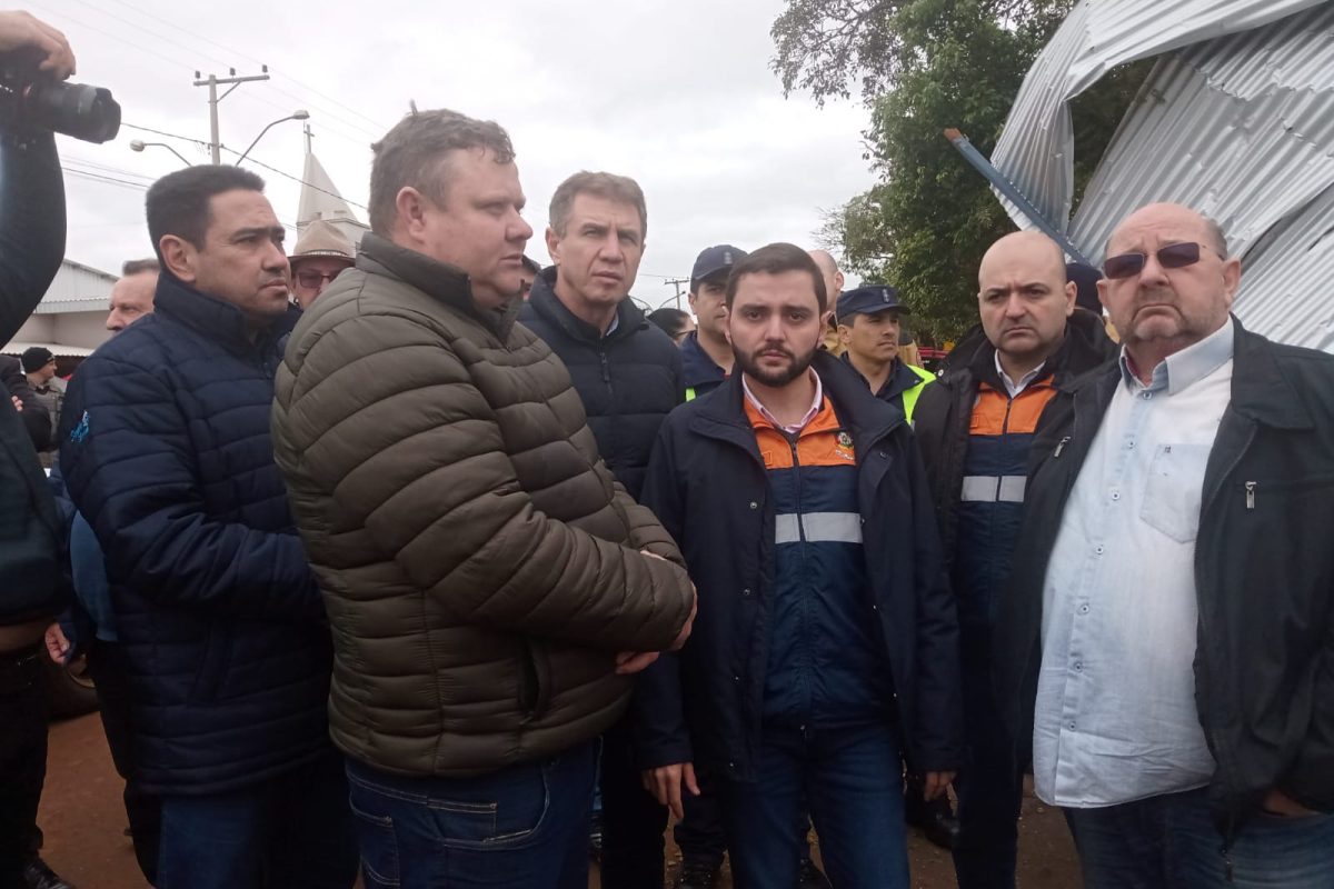 Governador sobrevoa Região Celeiro para vistoriar estragos causados por temporal