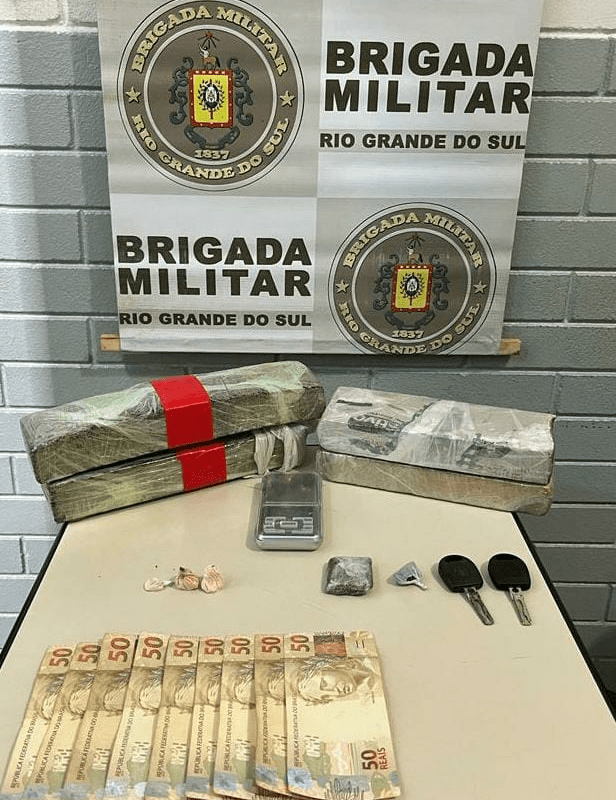Brigada Militar realiza prisões por Tráfico de entorpecentes em Três Passos.