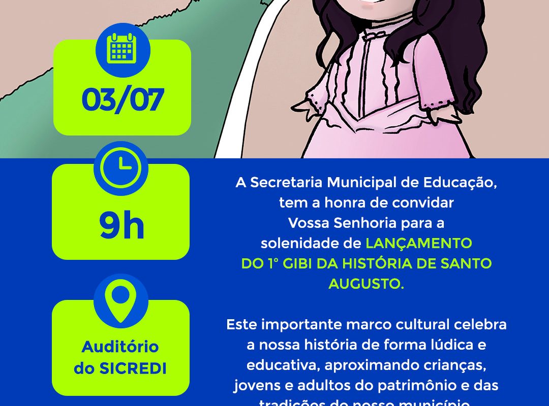 Santo Augusto ganha seu primeiro gibi com foco na história e tradições do município