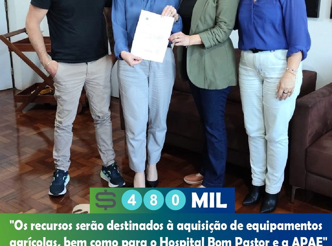 Santo Augusto será beneficiado com R$ 480 mil em emendas do deputado Bibo Nunes