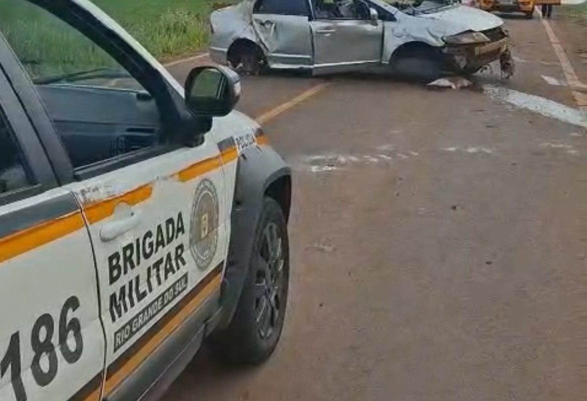 Homem morre após capotamento na ERS-514, em Ajuricaba