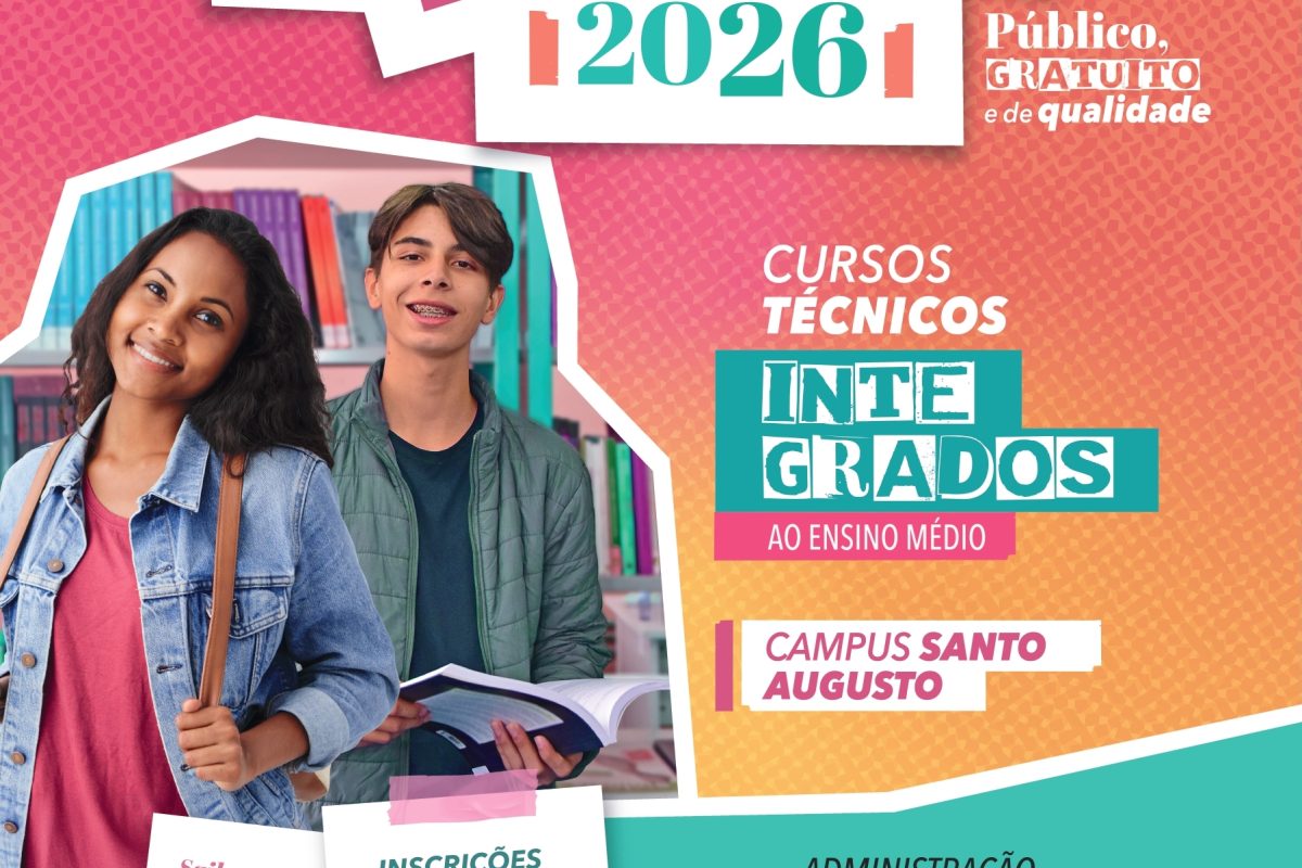 IFFar abre inscrições para Processo Seletivo 2026 de cursos técnicos integrados ao Ensino Médio