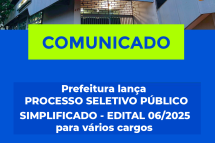 Prefeitura de Santo Augusto abre inscrições para Processo Seletivo Simplificado