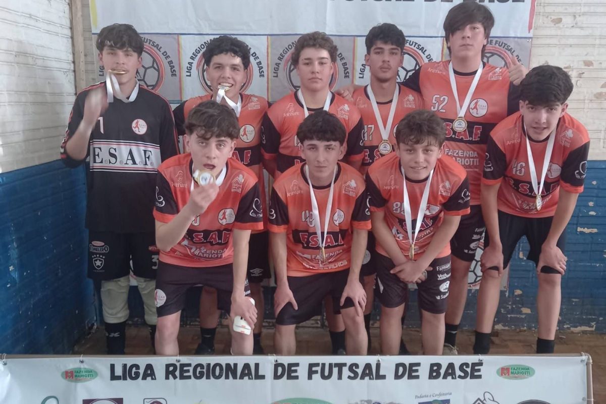 ESAF brilha na 3ª etapa da Liga Regional de Futsal de Base em Santo Augusto