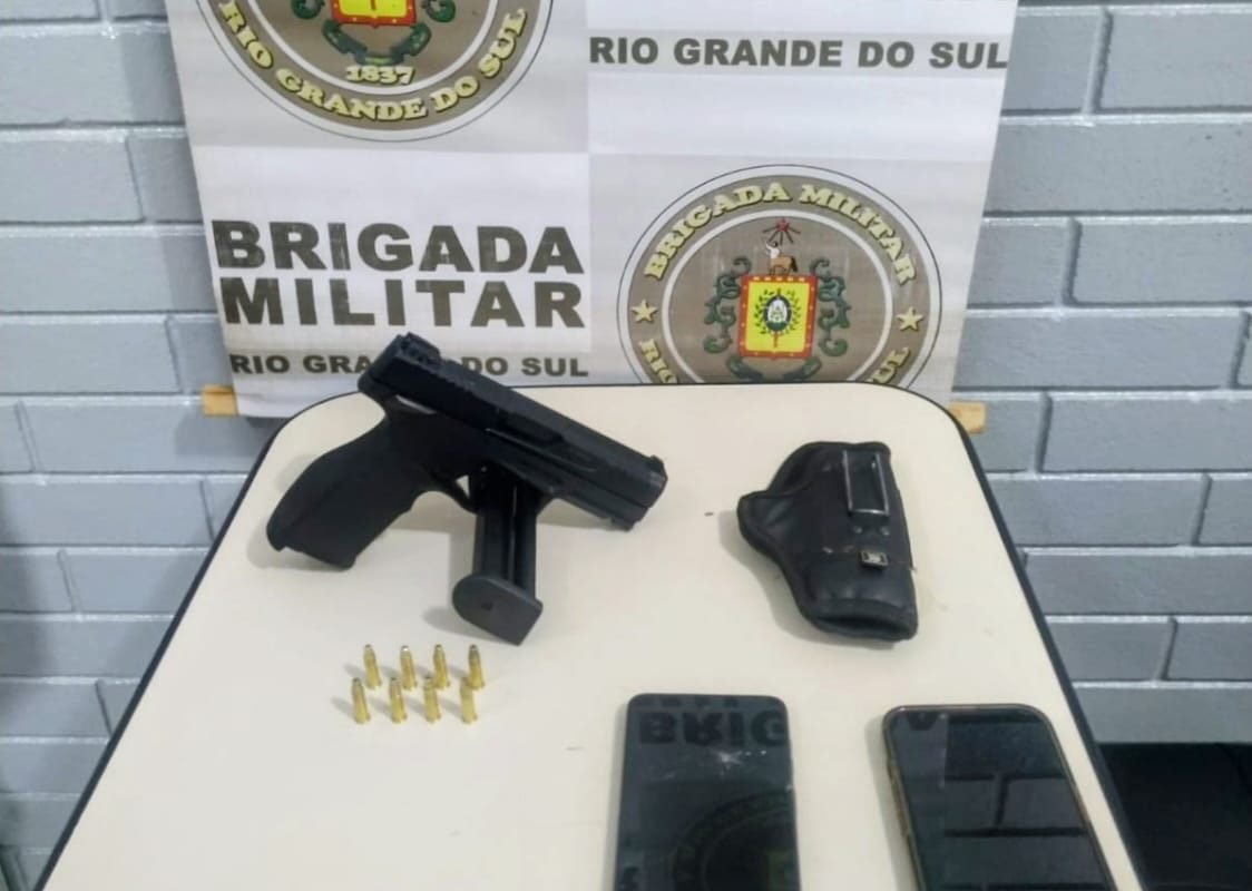 Brigada Militar prende dois por porte irregular de arma em Campo Novo