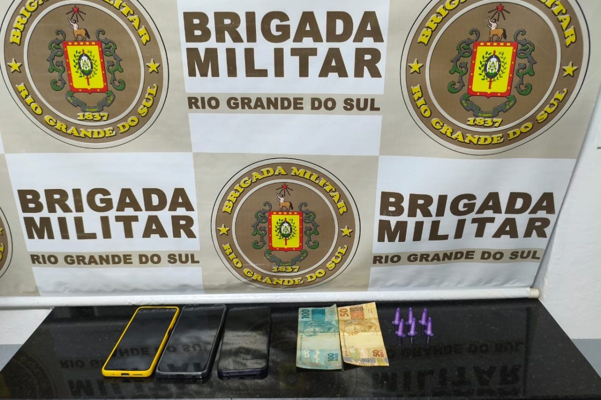 Brigada Militar prende casal por tráfico de drogas em Chiapetta