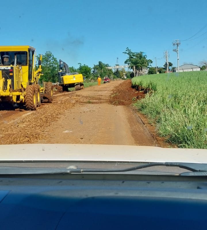 Iniciadas obras de pavimentação no acesso de Sede Nova à BR-468