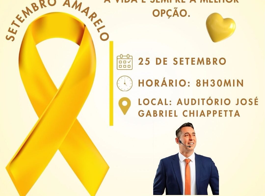 Chiapetta recebe palestra motivacional em alusão ao Setembro Amarelo