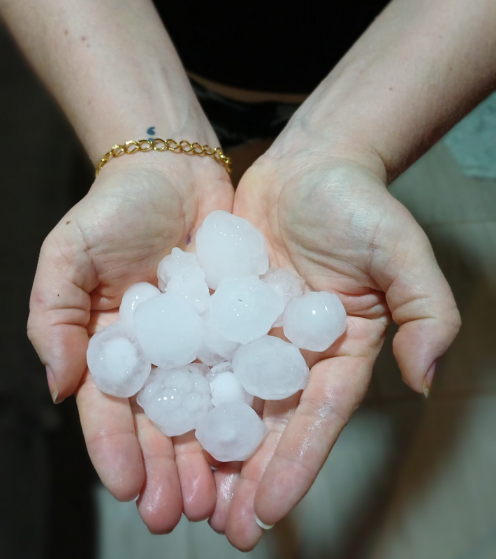 Temporal com granizo atinge Boa Vista das Missões