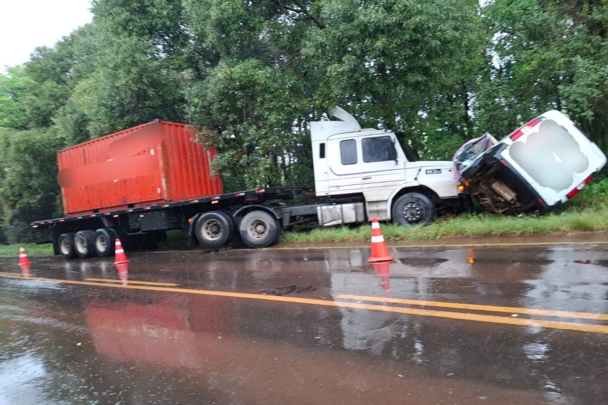 Colisão deixa uma vítima fatal na ERS-342 entre Cruz Alta e Ijuí