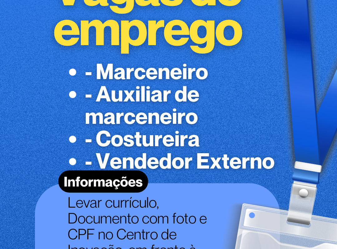 Sine de Santo Augusto anuncia vagas de emprego