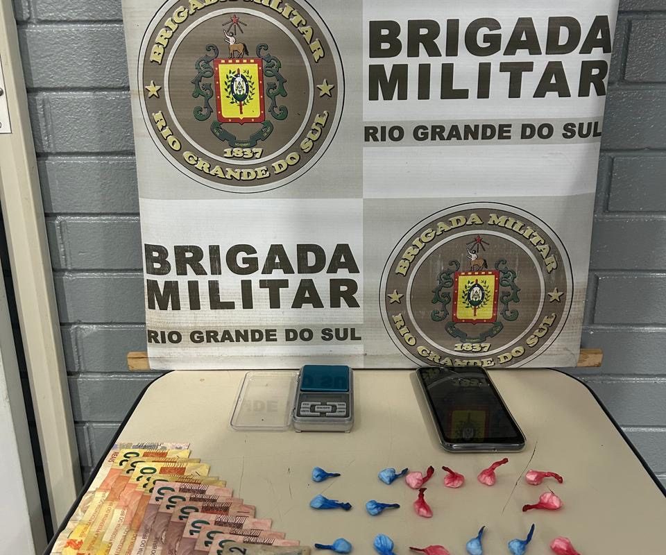 Brigada Militar prende homem por tráfico de drogas em Três Passos