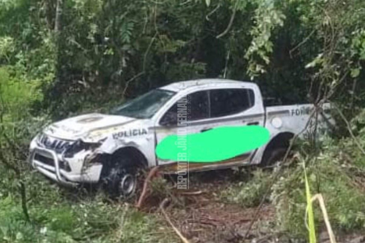 Viatura da Brigada Militar sai da pista na ERS-342