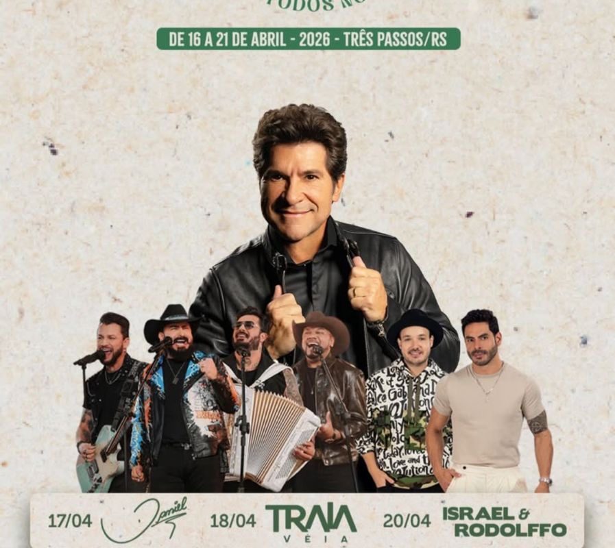 Anunciados hoje os shows da Feicap 2026