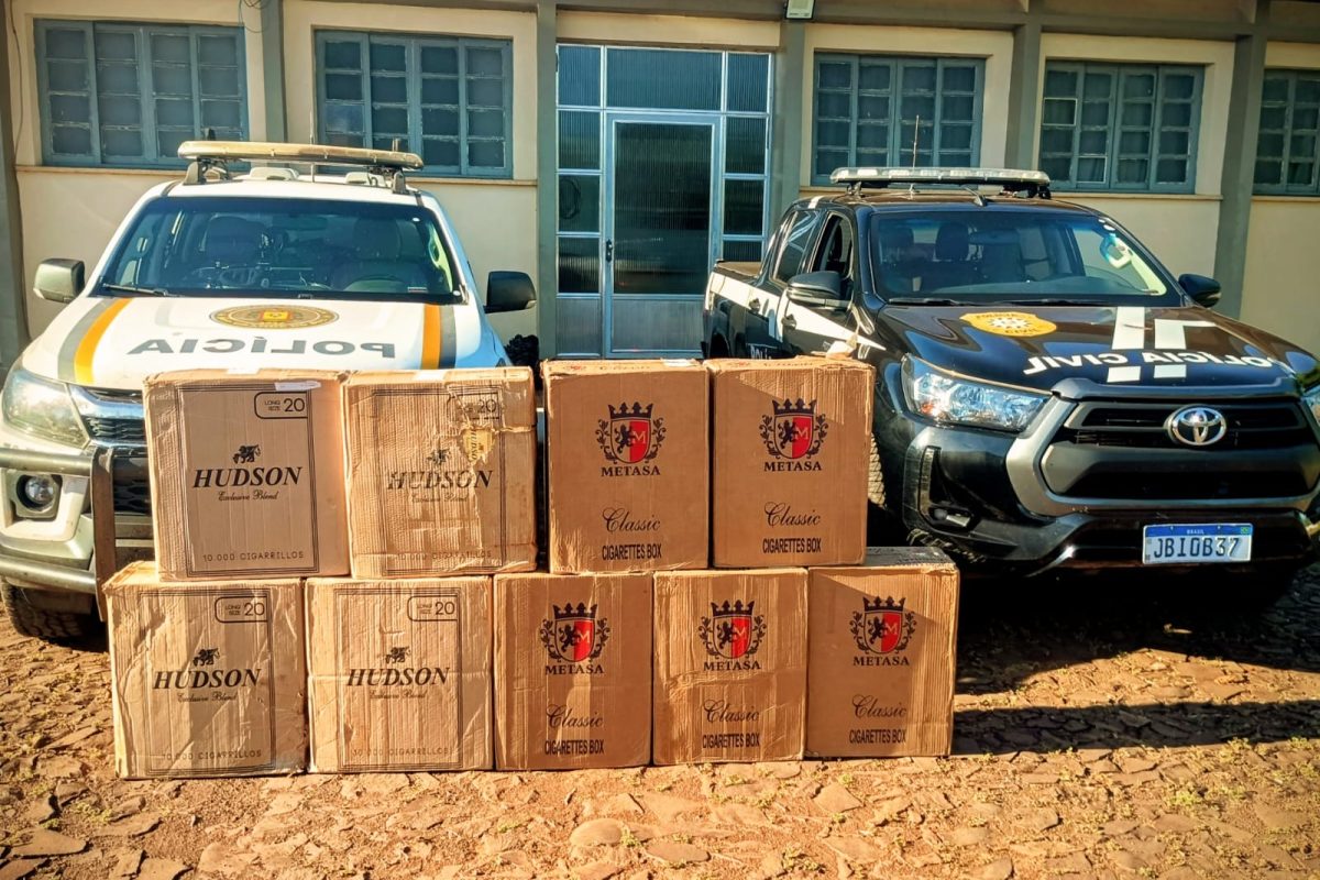 Brigada Militar Apreende 4,5 Mil Maços de Cigarros Contrabandeados em Tiradentes do Sul