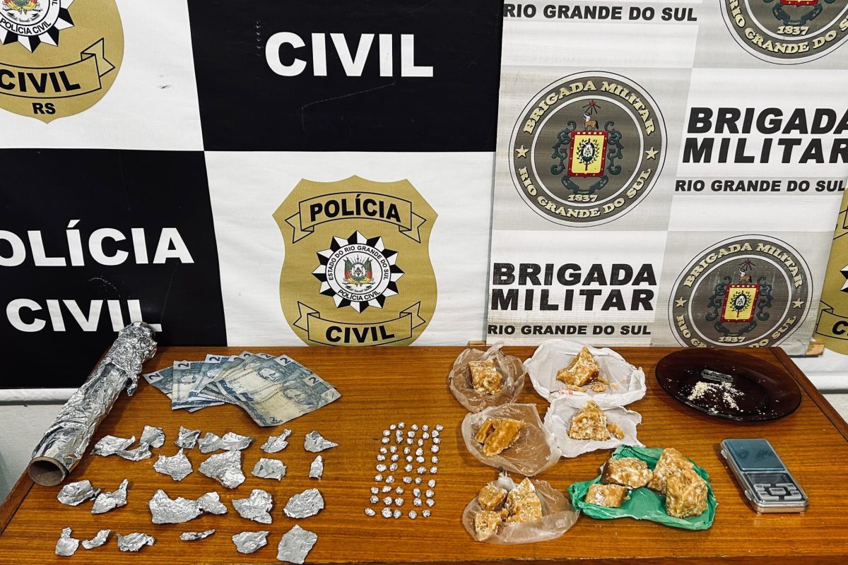 Brigada Militar e Polícia Civil apreendem drogas e prendem suspeito durante operação em Três Passos