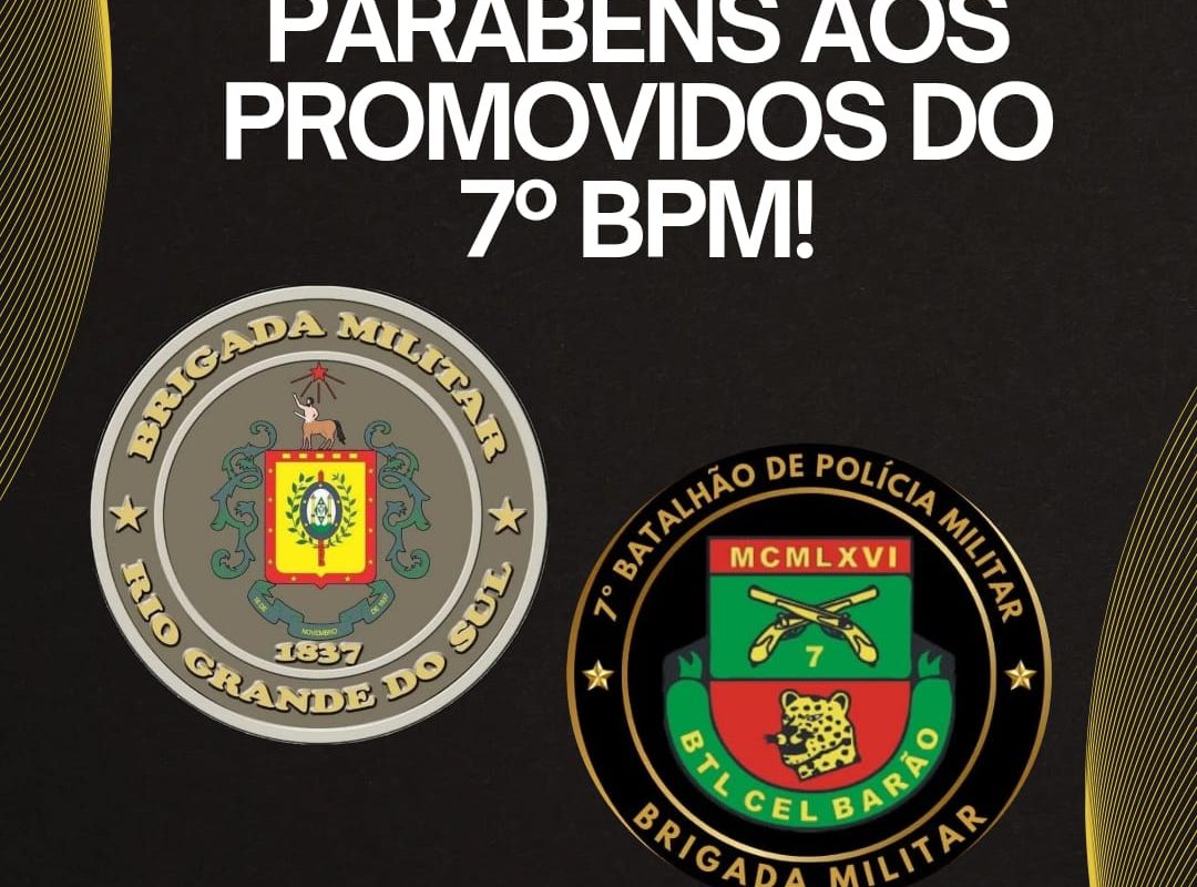 Governo do Estado promove 12 policiais militares do 7º BPM