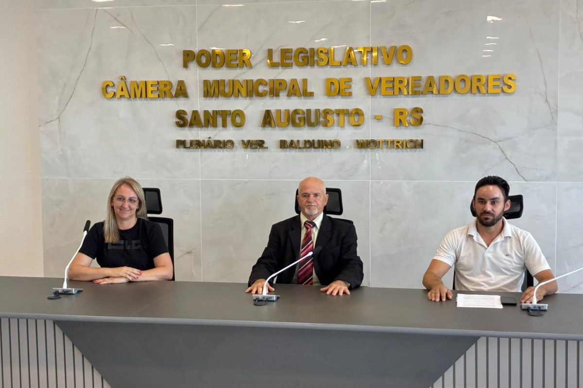Sessão extraordinária define nova Mesa Diretora da Câmara de Santo Augusto