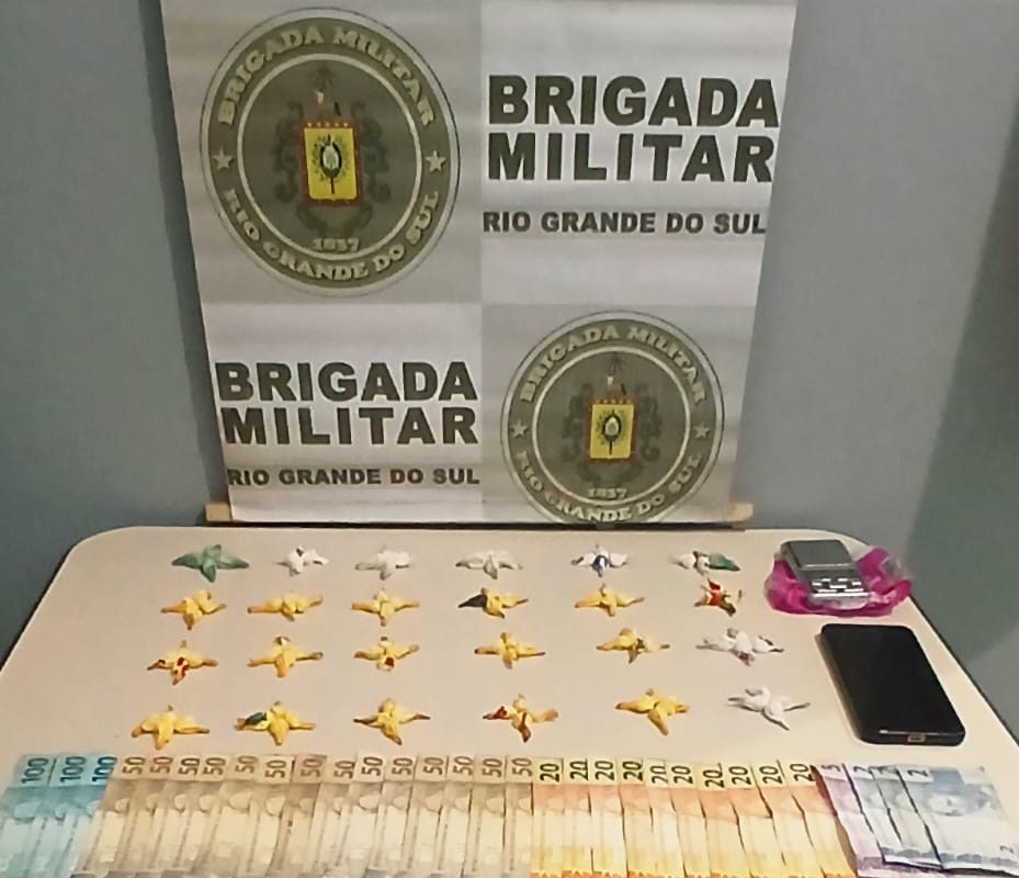 Brigada Militar prende homem por tráfico de drogas em Santo Augusto