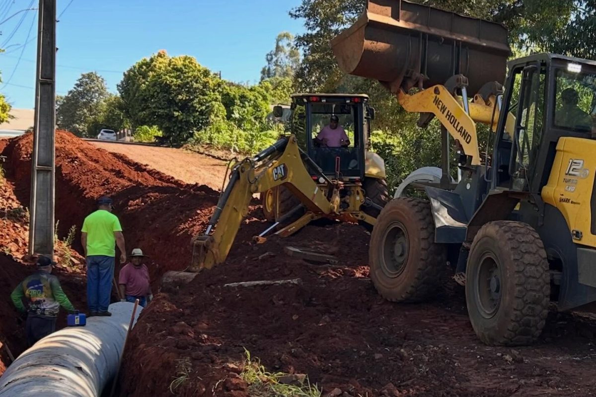 Obras de infraestrutura têm início na Rua Antônio Guarda Lara, em Chiapetta