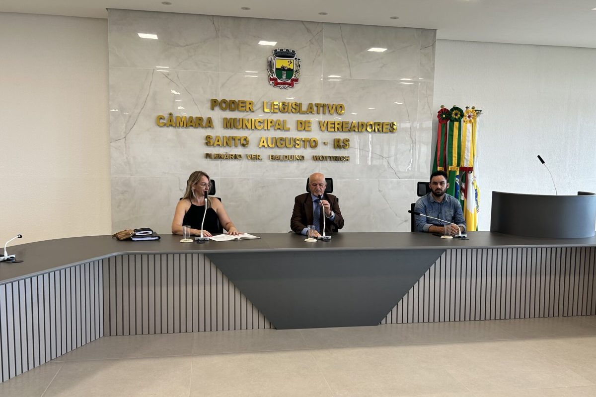 Nova Mesa Diretora da Câmara de Santo Augusto toma posse nesta quinta-feira
