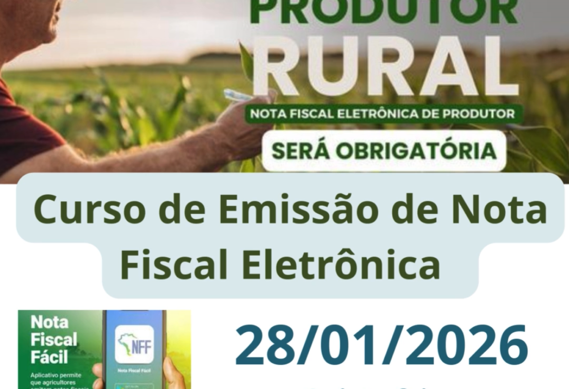 Emater promove curso sobre emissão de Nota Fiscal Eletrônica para produtores rurais em Santo Augusto