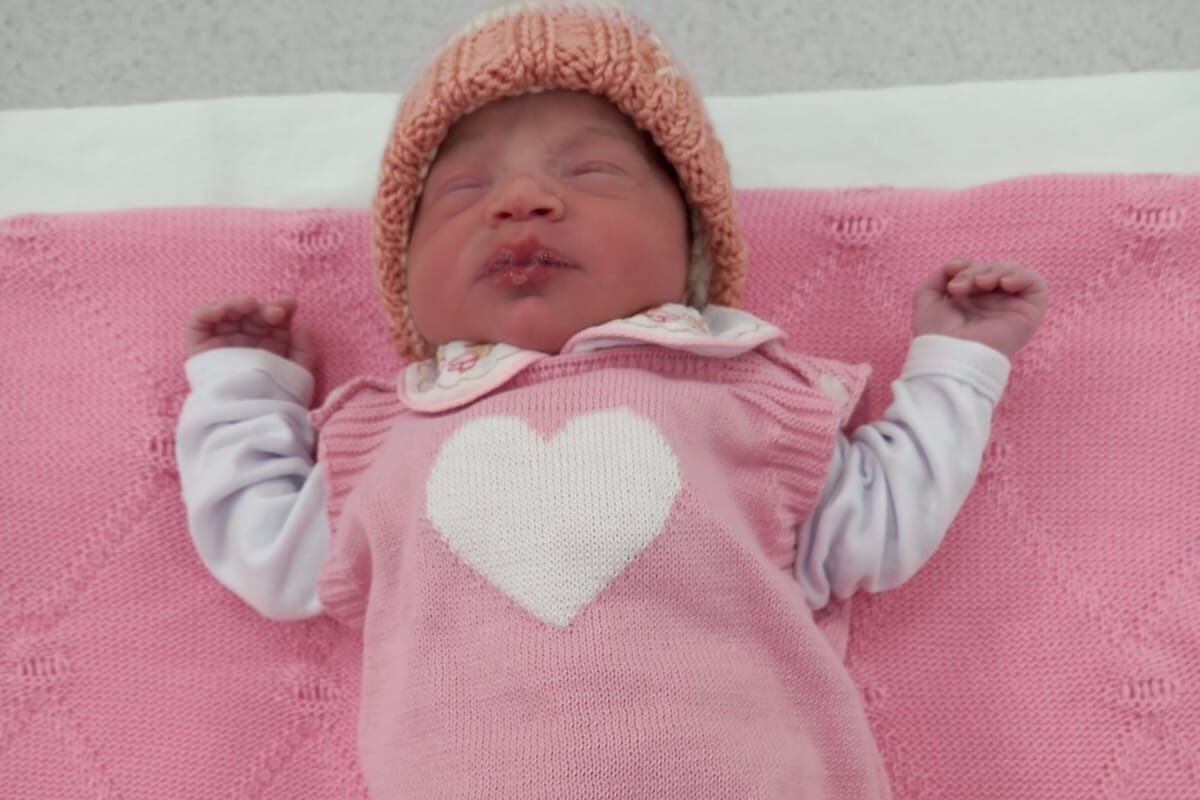Ísis é a primeira bebê a nascer em Santo Augusto em 2026