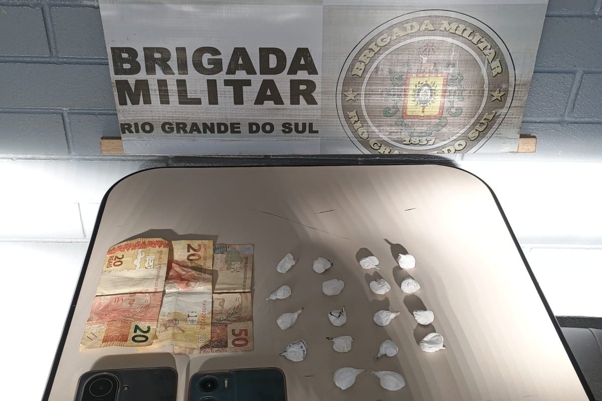 Brigada Militar prende homem e apreende menor por tráfico de drogas em Três Passos