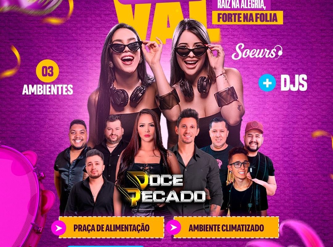 Abertura oficial do Carnaval 2026 acontece na sexta-feira(13) no Clube 7, em Santo Augusto