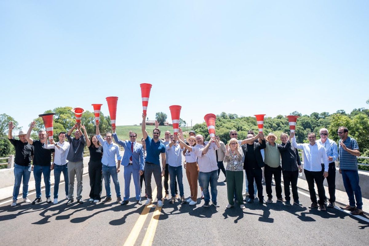 Governador e vice inauguram ponte entre Braga e Campo Novo na ERS-518