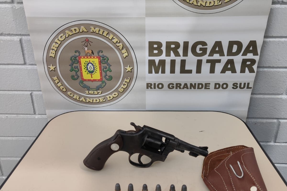 Brigada Militar apreende arma de fogo e prende homem em Bom Progresso