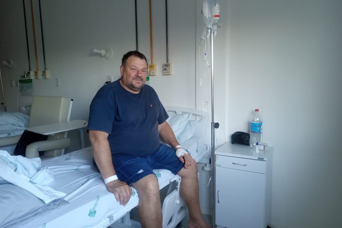 Luiz Carlos Marques, o Presunto, é internado para controle da dor e ainda precisa de R$ 14 mil para cirurgia