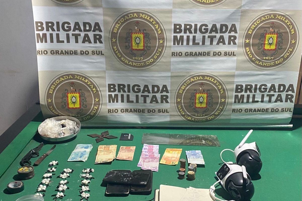 Brigada Militar prende três pessoas por tráfico de drogas em Santo Augusto