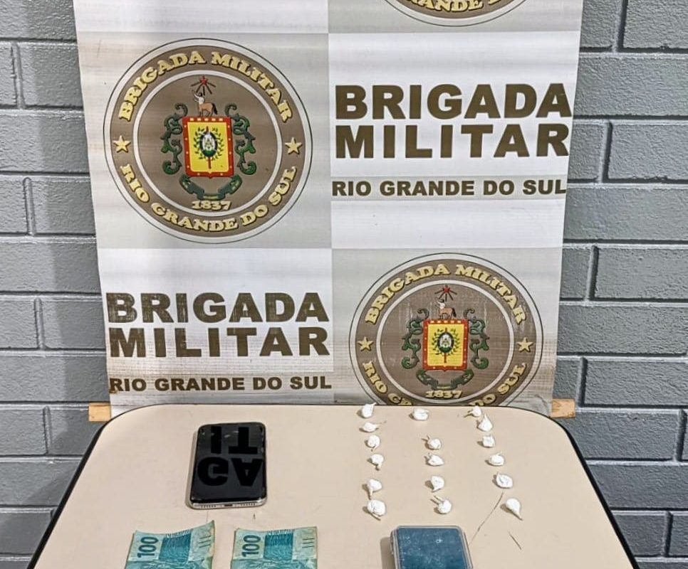 Brigada Militar prende homem por tráfico de drogas em Três Passos