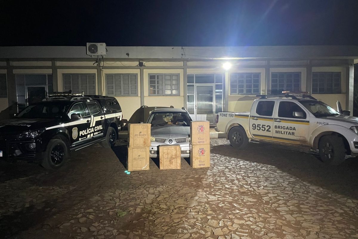 Operação apreende mais de 10 mil maços de cigarros contrabandeados em Crissiumal