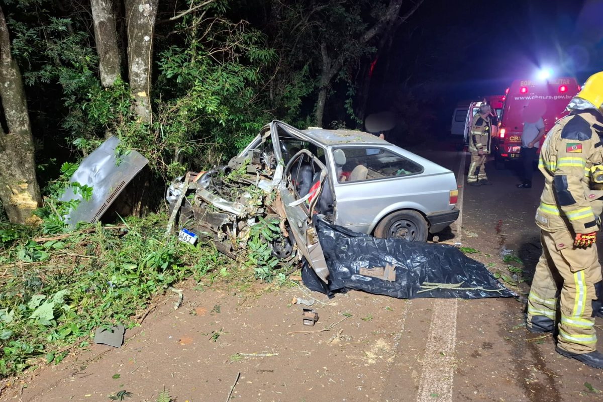 Motorista morre após colisão na ERS-155 entre o trevo de Ajuricaba e Santo Augusto