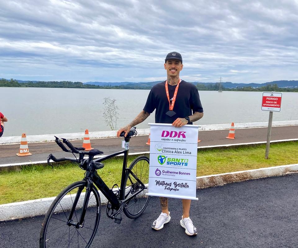 Santo-augustense Matheus Bertollo se destaca no esporte entre corridas e triathlon