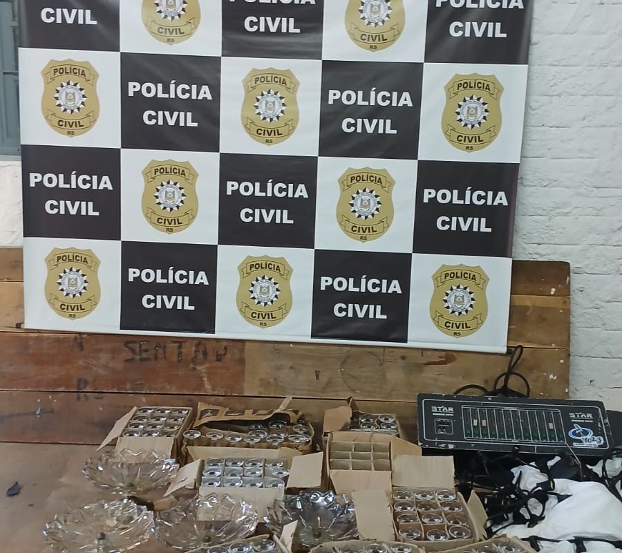 Polícia Civil recupera itens furtados de empresa de eventos em Santo Augusto