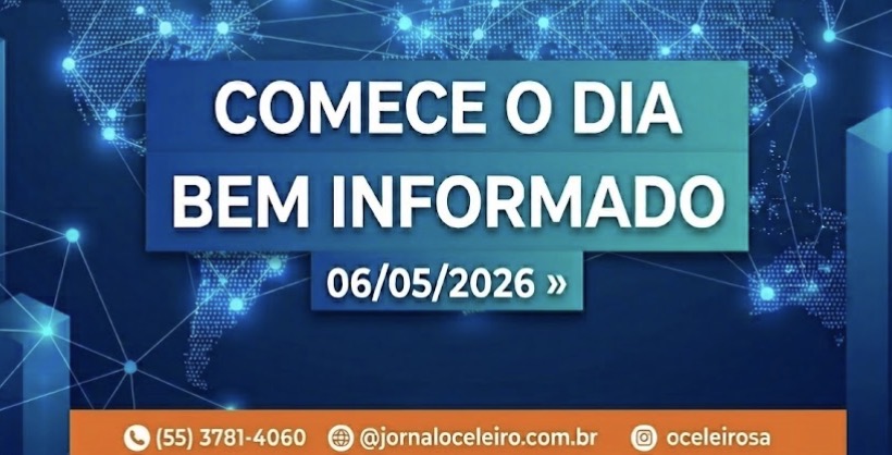 Comece a quarta-feira, 06 de maio, bem informado